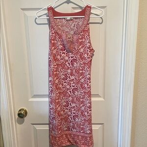 Chic Pink Floral Midi Dress